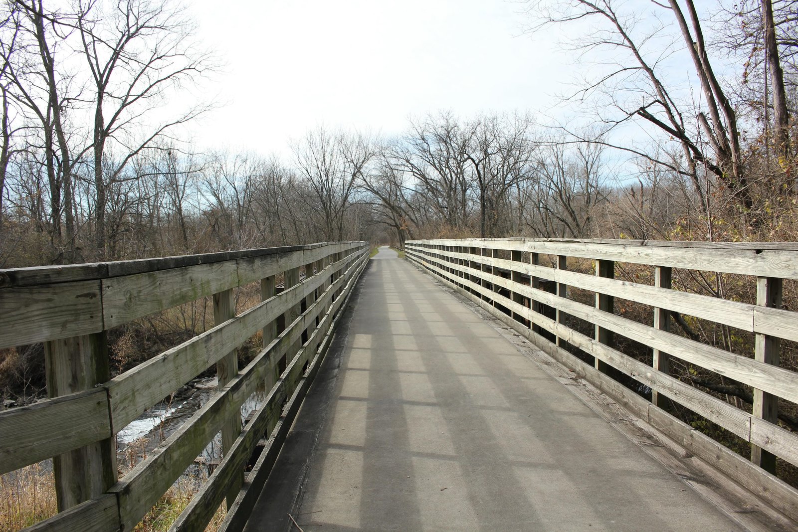 Looking west